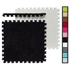 Huiduo 16 Pcs Interlocking Carpet Foam Floor Tiles 49 x49  For Bedroom