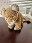 Hansa 2004 Realistic Plush Stuffed Lion Cub Laying 12    Body Head To Tail 18    Vtg
