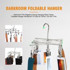 Folding Film Drying Rack Negative Hanger Dryer Darkroom Processing Kit 10 Clips