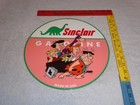 Vintage The Flintstones  sinclair Gasoline Broken Car 12  Metal Tv Show Oil Sign