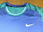 New Mens Nike Court Advantage Dri-fit Tennis Shirt Fd5320 Blue Sz M