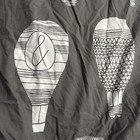 Unison Home Gray W hot Air Balloon Twin Bed Duvet Cotton Euc Rare