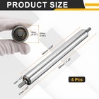 Stainless Steel Conveyor Roller 1  X 10   25 X 245mm  Gravity Rollers 4 Pcs