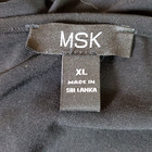 Msk Black Maxi Gown Xl Rhinestone Straps Cocktail Evening Formal