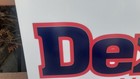 Dexter Usa Shoe Advertising Display Piece Sign Hard Plastic 15  By 30  Vintage