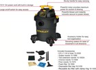 Stanley - 6 Gallon Wet dry Vacuum - Black