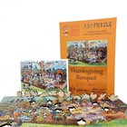 Wooden Jigsaw Puzzle For Adults By Foxsmartbox - 373 Pcs - Thanksgiving Banquet