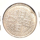 Great Britain 1869 Gothic Florin  Km 746 2 Xf Detail Mount Marks
