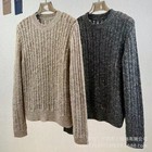 Brunello Cucinelli Womens New Sequined Crew Neck Knitted Sweater Hollow Top