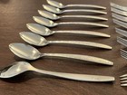 Vintage Twa Airlines 24-piece Silverware Complete Set For 8 - Crosshatch Design