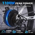 26  Electric Bike For Adults  750w Peak 1100w 26mph Built-in 48v 500wh Battery