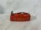 Vintage Mcm  Retro Scotch Tape Dispenser  red Metal we Grow Too Soon Old  6   