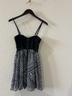 Vintage Y2k Dress Babydoll Black Lace Material Girl Small Bustier Whimsigoth