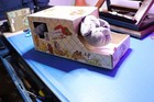 Vintage 1986 Pound Puppies Plush W  Original Box Tonka Mom Baby Kennel