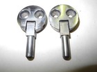 Vintage Singer Sewing Machine Cabinet Head Pin Hinges  2 Screw  Steel Finish 