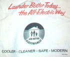 Vtge 1959 General Electric Live Better Electrically Medallion Home Laundry Bag