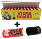 36 Liquid Stink Bombs   Butt Crack Ass Smell   1 Fart Spray Combo Set Gag Joke