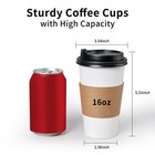 Coffee Cups 16 Oz 50 Pack With Lids And Sleeves Upgraded To Go Coffee Cups Hot P