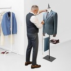 Male Mannequin Torso Dress Form Mannequin Body With Stand Solid Wood Arm