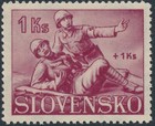 Stamp Slovakia Sc B2-4 1939 Wwii 1941 Corpsman Medical Wounded Soldier Mnh