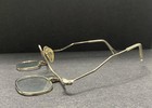 Vtg Antique Rare Boho Medical Magnifier Flip Glasses Goggles Eyeglasses Prop