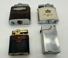 Lot Of 4 Vintage Lighters Cosmo Ronson Buxton Continental Untested Lot 