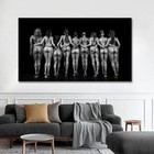Sexy Women Wall Art Canvas Painting Canvas Poster Black Prints Art Wall Picture