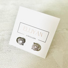 Perfection Clear Crystal Silver Stud Earrings