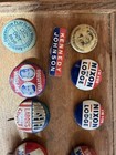 Vintage Political Campaign Pinback Button Lot Roosevelt Nixon Kennedy Wilkie