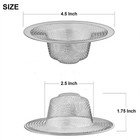 2 Pack - 4 5  Top   3  Mesh Basket - Kitchen Sink Drain Strainer Silver 