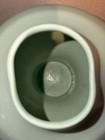 1986 Royal Haeger Vase Matte Green Variegated Glaze Unique Art Pottery Usa