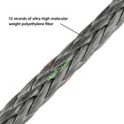 3 8 X 92ft Synthetic Winch Extension Rope 26500lb Off Road Gray 