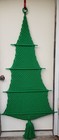 6ft Green Macrame Christmas Tree With 44 Ornaments   Project Book 1970s Handmade