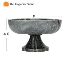 Natural Grey Marble Fruit Bowl