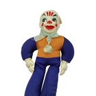 Vintage Celluloid Monkey Doll Ornament Japan Clown Plush Doll 50s