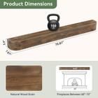 71  Solid Wood Wall-mounted Mantle Modern Floating Mantel Shelf For Living Room