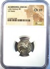 Acarnania Leucas Ar Stater 300 Bc Pegasus And Athena Coin - Certified Ngc Ch Vf