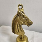 Horse Head Brass Bell 7 5  Vintage Head Western Country