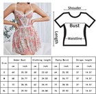 Sexy Women s Babydoll Lingerie Mini Dress Floral Nightgown Lace Deep-v Nightwear