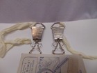 Pair Of Vintage Snugins Universal Cover Fasteners 1930s  Baby Blanket With Box