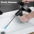 25ft Drain Snake Clog Remover Hair Removal Cleaning Tool Plumbing Pipe Sewer