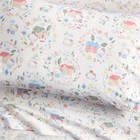 Pottery Barn Kids Hello Kitty Cottage 100  Organic Percale Twin Sheet Set  Nwt