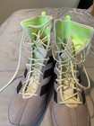 Adidas Box Hog 3 Boxing Shoes Mens Size 7 5  Gray White Boxing Boots