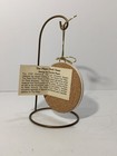 Carolyn Payne Creations Ceramic Christmas Ornament Kansas City Plaza 1992 Clock