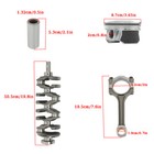 2 4l Engine Rebuild Overhaul Kit- Crankshaft  con Rods gasket Kit For Chevy Gmc