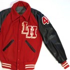 1980 s Vintage High School Letterman Jacket Lh 48 Patch 