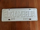 Albemarle 1985 26 License Plate North Carolina