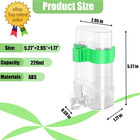 Clpoawc Bird Water Dispenser  Bird Cage Feeder  Parakeet Cage Accessories  2 Pcs