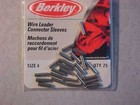 2 Packs Of 25 Berkley Wire Leader Connector Sleeves Size 4 60-80  Lb  50 Ltotal