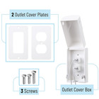 Bates Baby Safety Outlet Cover Box - Plug Covers For Electrical Outlets  Child P